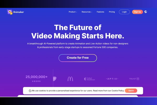 Animaker AI Tạo video hoạt hình 2D ấn tượng Animaker AI Tạo video hoạt hình 2D ấn tượng