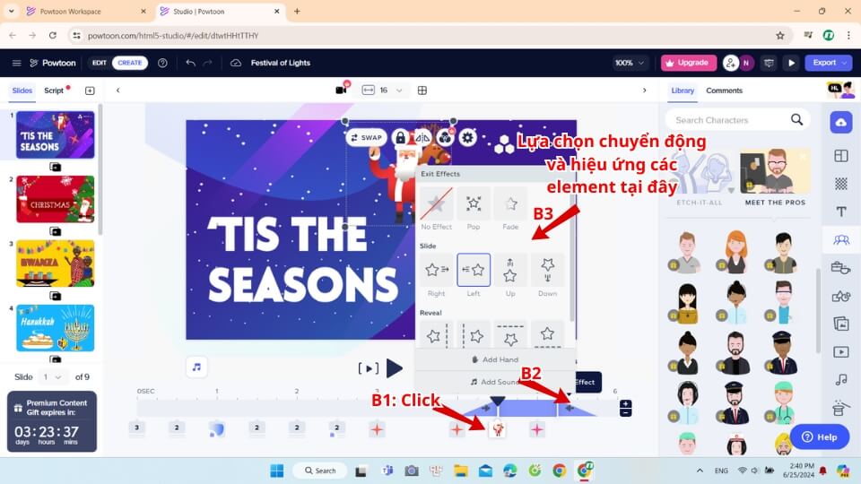 Hiệu ứng chuyển động cho các element trong video Hiệu ứng chuyển động cho các element trong video